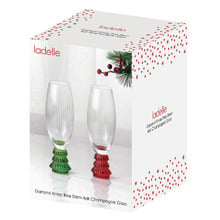 Garland Xmas Tree 220ml Champagne Glasses (Set of 4)
